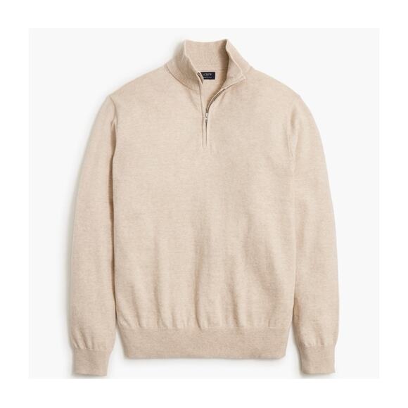 J. Crew Other - J. Crew Beige Half-Zip Sweater